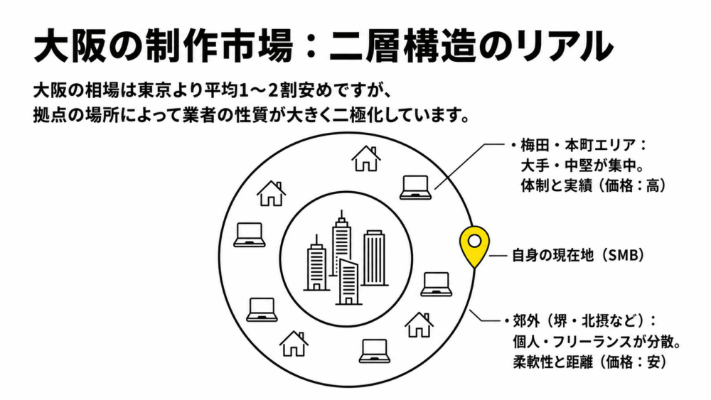 大阪の制作市場