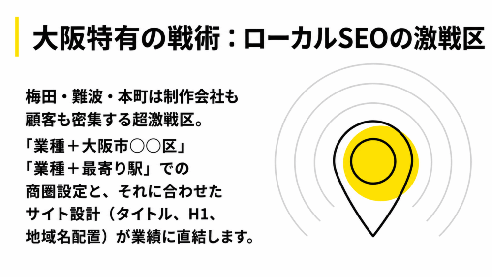 大阪はローカルSEOの激戦区